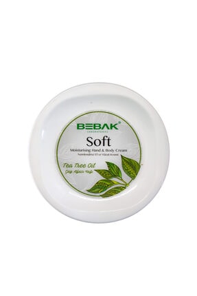Bebak Çay Ağacı Yağı Soft Nemlendirici Bakım Kremi Kavanoz 300 ml