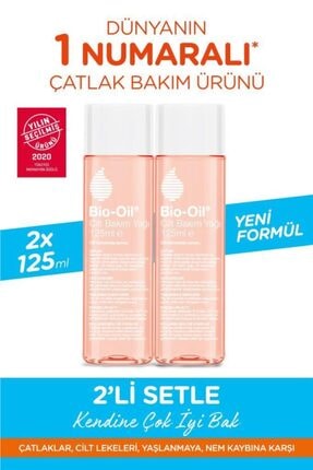 Bio Oil Çatlak Karşıtı & Nemlendirici Cilt Bakım Yağı 125 ml (2'li Paket) - Yeni Formül