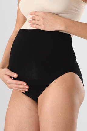 Miss Fit Hamile Külodu Slip 1019 Siyah Örme Seamless Dikişsiz Soft Basic Kadın