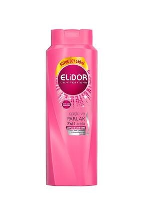 Elidor Güçlü Ve Parlak İkisi Bir Arada Saç Bakım Şampuanı 650 ml