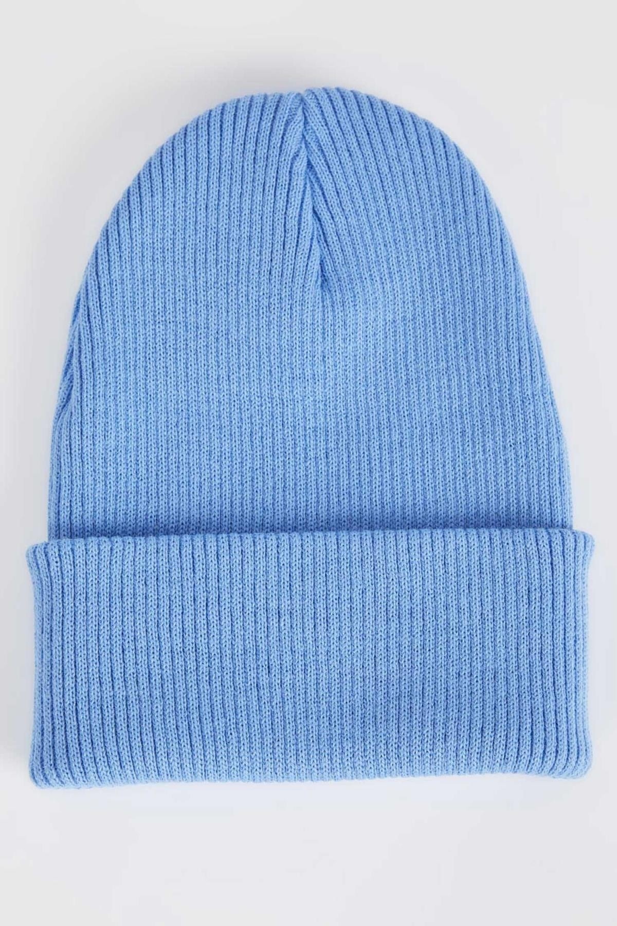 کلاه زمستانی زنانه آبی دیفاکتو R7545AZ22WN
