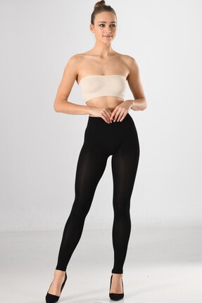 Miss Fit Kadın Yüksek Bel Toparlayıcı Tayt 34819 Siyah Örme Seamless Dikişsiz Soft Basic