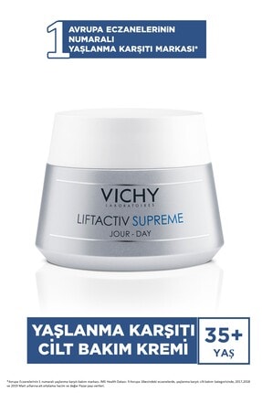 Vichy Liftactiv Supreme Kuru Ciltler İçin Kırışıklık Karşıtı Günlük Bakım Kremi 50 ml 3337871328801