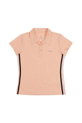 Lumberjack W-1874 Lındsay Kk Polo Ts Somon Kadın Kısa Kol T-shirt