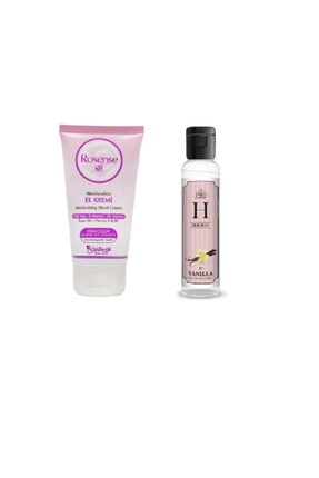 Rosense Nemlendirici El Kremi 20 Ml + Holiday Vanilyalı Kolonya 40 Ml