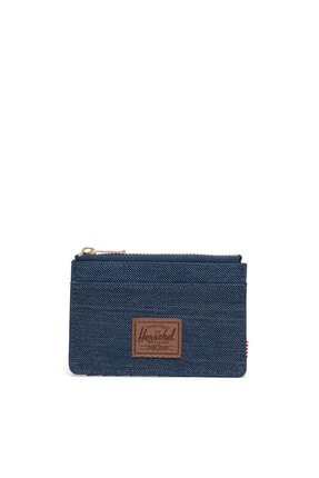 Herschel Herschel Oscar Rfıd Indigo Denim Crosshatch/saddle Brown Cüzdan 10397-03538-os
