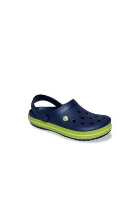 Crocs Crocband Kadın Terlik & Sandalet - Navy/Volt Green/Lemon (Lacivert/Volt Yeşil/Limon Sarı)