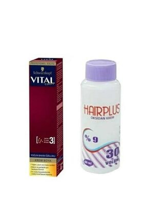 Schwarzkopf Vital Colors Saç Boyası 8-4 Kahve Köpüğü + Liviton Mini Oksidan Krem 30 Vol.