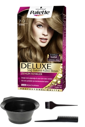 Schwarzkopf Palette Deluxe 7-0 Kumral Saç Boyası Ve Saç Boyama Seti
