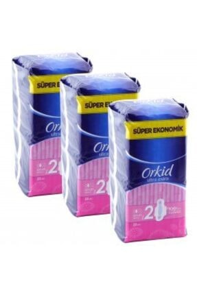 Orkid Ultra Extra Hijyenik Ped Uzun Süper Ekonomik Paket 22 Ped (3 Adet)