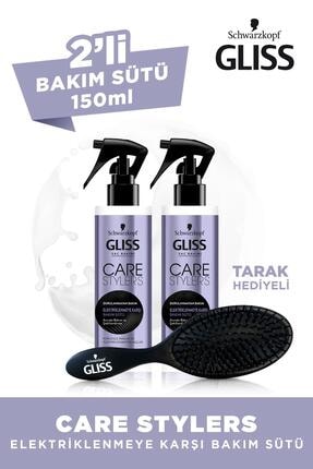 Gliss Care Sytlers Elektriklenmeye Karşı Bakım Sütü X 2 Adet + Saç Fırçası