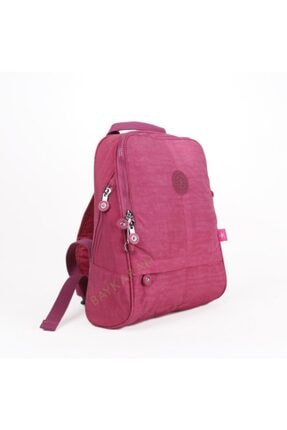 Smart Bags 1117 Krinkıl Kumaş Kadın Sırt Çantası 18 Açık Pembe