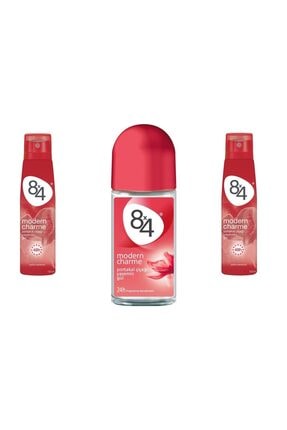 8x4 Modern Charme 150 ml Kadın Deodorant Roll On Set 14514704179
