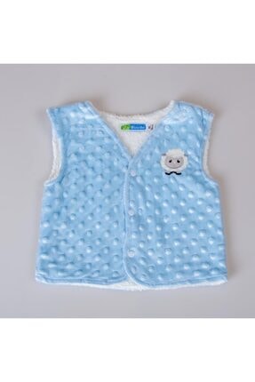 POKY BEBE Yeni Sezon Kız Erkek Bebek Kuzucuk Desen Nohut Yelek-buude6122