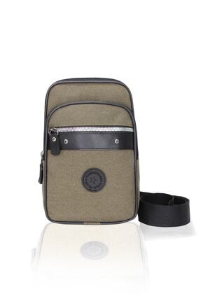 Cambridge Polo Club Unisex Haki Vizon Kanvas Çapraz Postacı Çantası Plevr50052