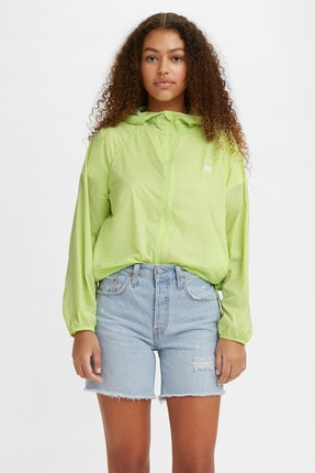 Levi's Kadın Lina Packable Windbrkr Shadow Lime Yeşil Kadın Mont 2459100020