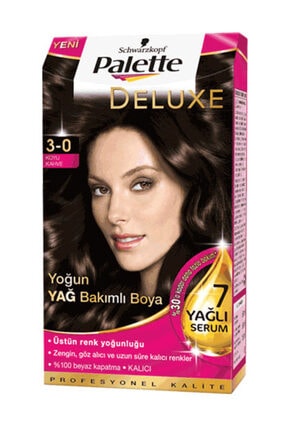 Schwarzkopf Palette Deluxe Saç Boyası 3 0 Koyu Kahve 50 ml 3838824091839