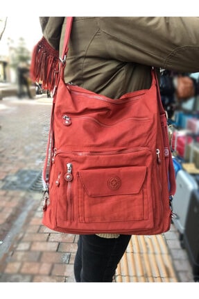 Smart Bags Kadın Turuncu Ultra Sağlam Su Geçirmez Spor Omuz Sırt Çantası