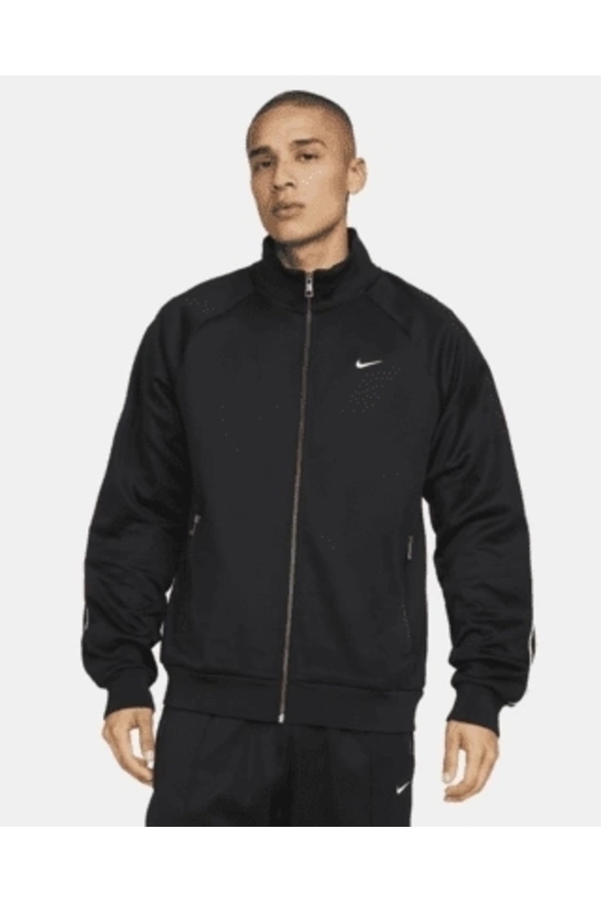 Nike black polyester 2025 jacket