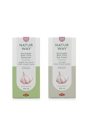 Otacı Naturway Sarımsaklı Bitki Özlü Şampuan 500ml + Saç Kremi 500ml
