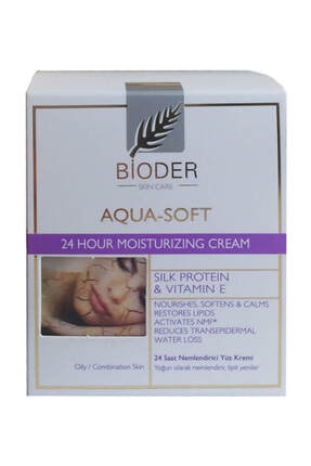Bioder Skincare Aquasoft Nemlendirici Yüz Kremi Karma Yağlı Ciltler 50 ml 8680512601012