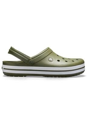 Crocs Crocband Bayan Terlik & Sandalet - Army Green/white (Ordu Yeşili/beyaz)