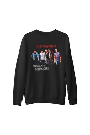 Lord Unisex Siyah One Direction Midnight Memories Kalın Sweatshirt