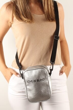 Luwwe Bag's Kadın Gri Pratik Sportif Kulaklık Çıkışlı Suni Deri Omuz Çantası 20369