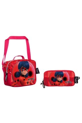 Ümit Çanta Miraculous Ladybug Beslenme Ve Kalem Çantası Seti - Kız Çocuk