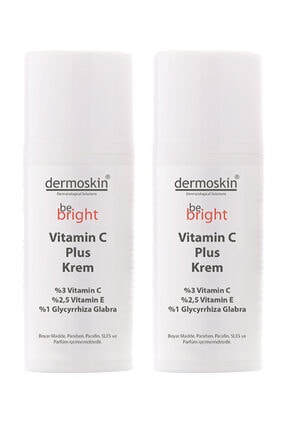 Dermoskin Lekeli Ciltlere Özel Be Bright Vitamin C Plus Krem 2'li Avantaj Paket