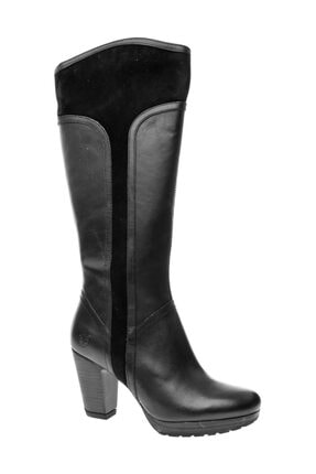 Timberland Siyah Kadın Çizme 8418a Tımberland Ek Exeter Hts Tall B Black