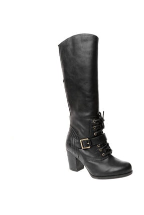 Timberland Kadın Siyah Ek Trenton Tall Side Zip Wp Boot Çizme 8536r W