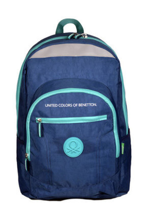 Hakan Çanta Benetton 95018 Lacivert Turkuaz Unisex Sırt Çantası 100381117