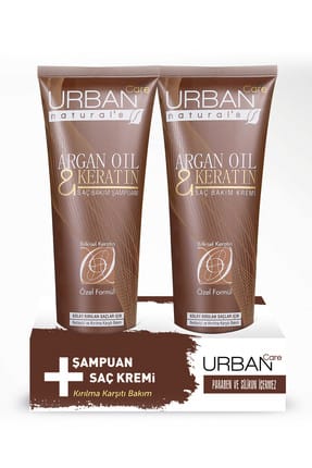 Urban Care Argan Yağı ve Keratin içeren Şampuan ve Saç Kremi 250 ml + 250 ml 8680690702099