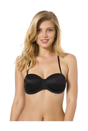 ÖZKAN underwear 7043 Desteksiz Micro Sırtı Seffaf Silikonlu Sütyen