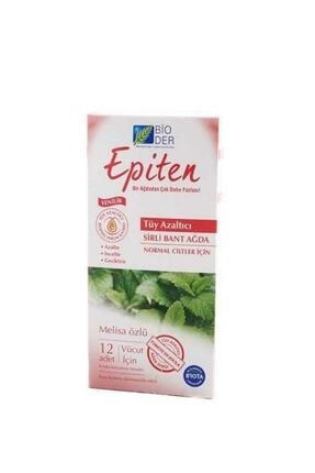 Bioder Bitkisel Sirli Bant Ağda Vücut Için Normal Ciltler 12 Adet & Ikincisi Hediye