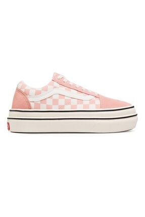 Vans Ua Super Comfycush Old Skool (suede Canvas) Peach/marshmallow Kadın Spor Ayakkabısı