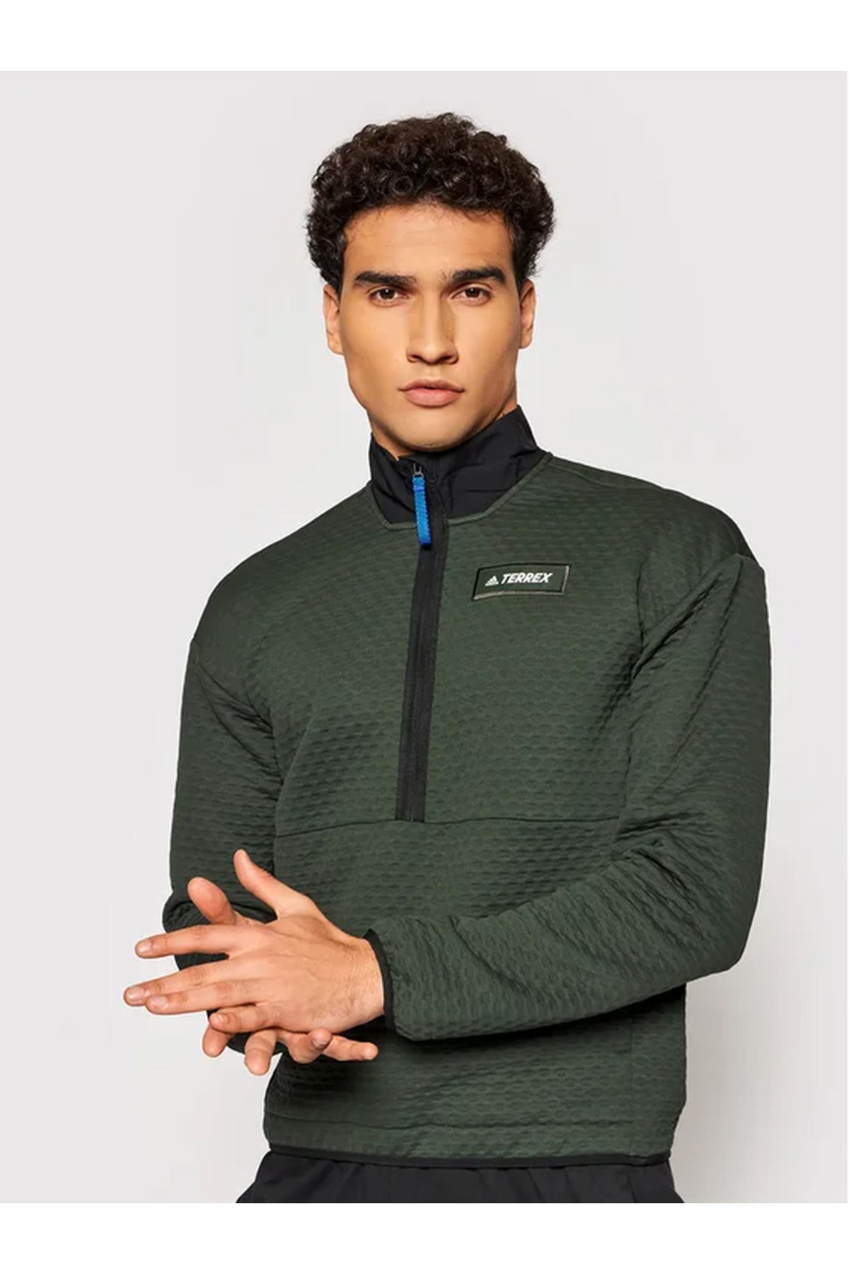 adidas terrex half zip fleece