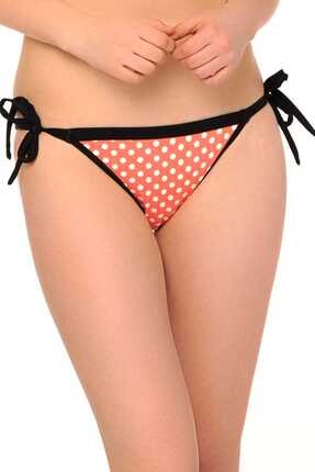 Reflections Kadın Mercan Skinny İpli Brasil Bikini Altı S2653ALD 666