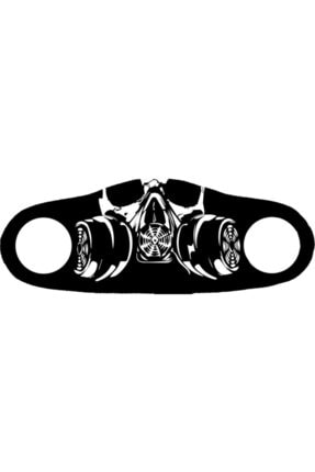 ANGELINO Moda Maske Toksic Gaz Maske Baskı No 57 Yıkanabilir Yetişkin Yüz Maskesi
