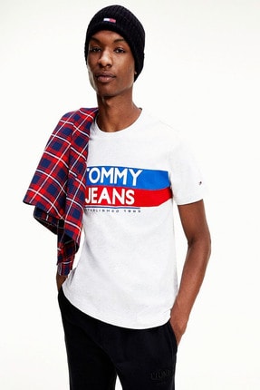Tommy Hilfiger Contrast Color Logo Crew Neck T-shirt Dm0dm09483