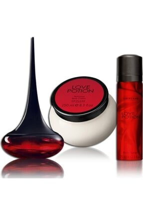 Oriflame Love Potion Edp 50 ml Kadın Parfüm- Parfümlü Vücut Kremi 250 ml-Parfümlü Vücut Spreyi 75 ml