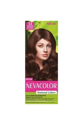 Neva Color Natural Colors Kalıcı Saç Boya Seti 5.4 Açık Kestane 8690057006555