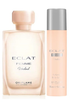 Oriflame Eclat Femme Weekend Edt 50 ml Vücut Spreyi Kadın Seti