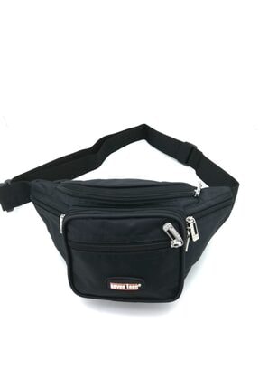 Seventeen Kadın Siyah Çok Gözlü Bel Çantası (kod:3432) - 31cm X 14cm Ebat