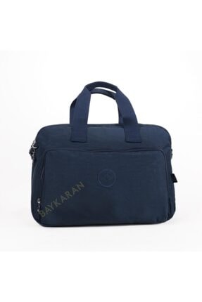 Smart Bags 1204 Krinkıl Kumaş Postacı Evrak Dosya Çantası 33 Lacivert
