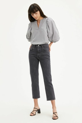 Levi's Kadın Yüksek Bel Pamuklu 501 Jeans Kot Pantolon 362000111