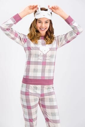 Arnetta Somon Mürdüm Always My Heart Bunny Kadın Pijama Takımı