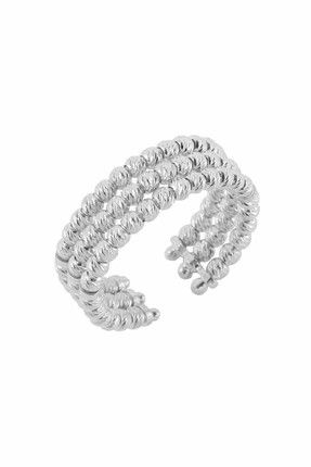 Söğütlü Silver Kadın 925 Ayar Gümüş Dorica Rodyumlu Üçlü Yüzük SGTL4508