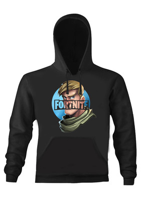 Art T-shirt Erkek Siyah Fornıte Kapüşonlu Unısex Sweatshirt ART018350M
